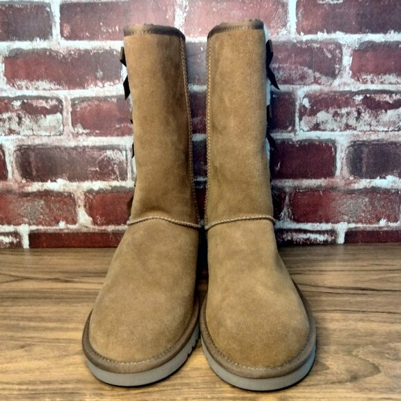 UGG Koolaburra Boots Womens Size 8 New Classic Tall Bow UGG Boot - Picture 4 of 8